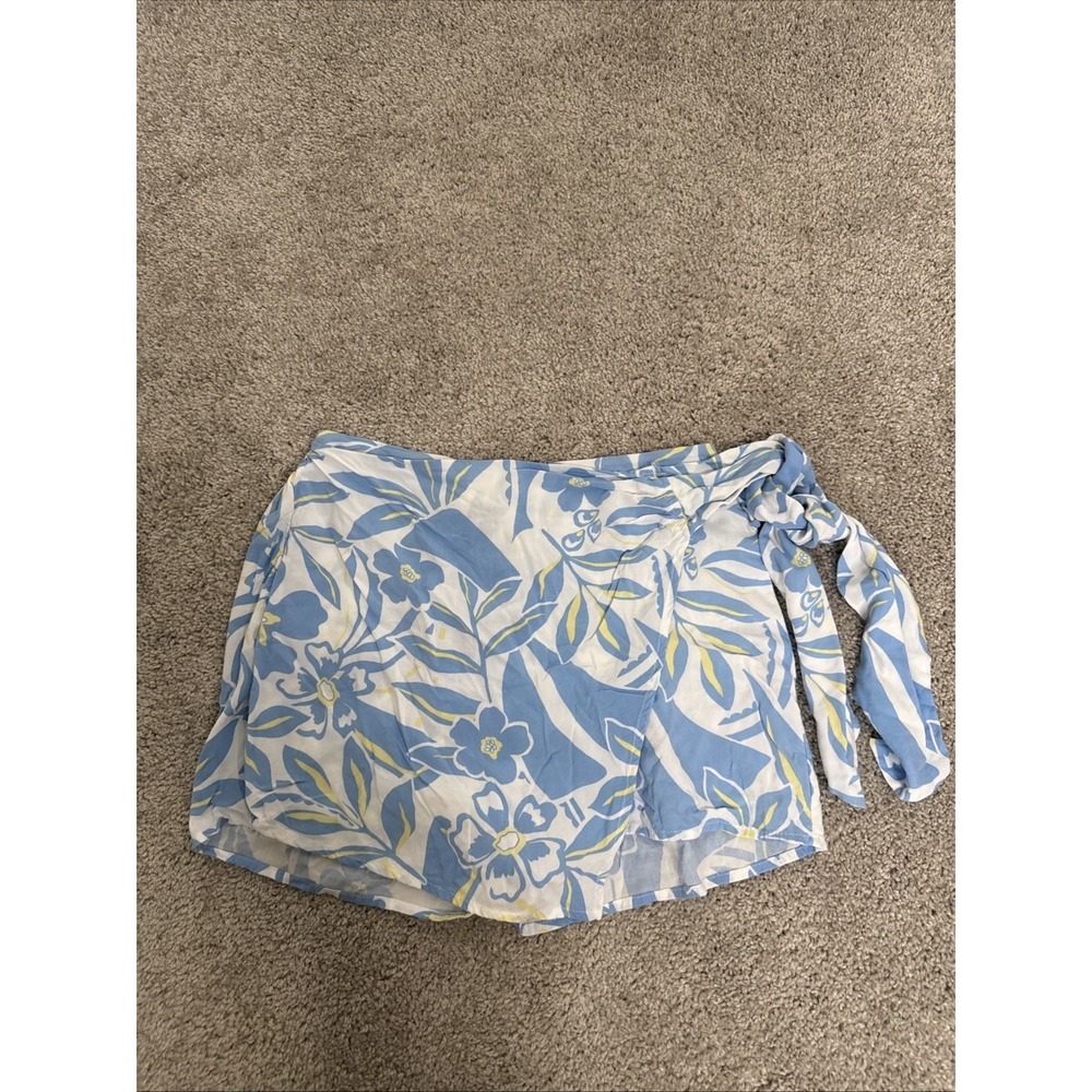 Primark Flowery Skort Tie Front Resort Vacation Festival Size 36/4